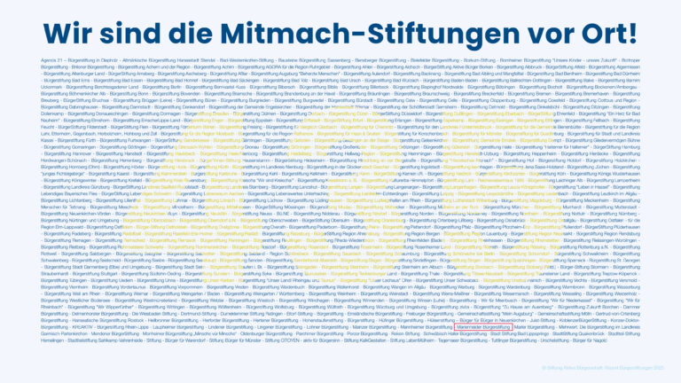 Report Bürgerstiftungen 2025
